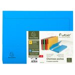 Paquet De 5 Chemises Poche Coloris Vifs Forever® - 24 5x32 5cm - Couleurs Assorties - X 10 - Exacompta