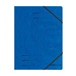 Lot de 5 chemises à élastique Colorspan A4 en carton 355 g Bleu HERLITZ