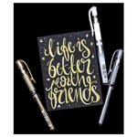 Stylo roller à encre gel SIGNO broad UM-153  étui de 4 UNI-BALL