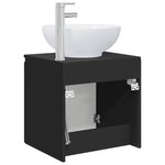 vidaXL Vanité de lavabo mural Noir 49 5 x 44 5 x 65 cm