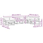 vidaXL Ensemble de canapés d'extérieur 8 pc Blanc et crème