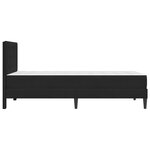 vidaXL Cadre de lit avec matelas Noir 90 x 200 cm Velours