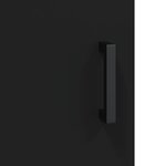 vidaXL Buffet haut Noir 69 5x34x180 cm Bois d'ingénierie