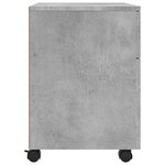 vidaXL Classeur mobile avec roues Gris béton 45x38x54 cm