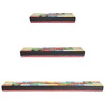 vidaXL Étagères Murales avec étagère 3 Pièces Multicolore 100 x 20 x 6 cm