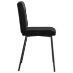 vidaXL Chaises à manger lot de 6 noir velours