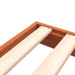 vidaXL Cadre de lit sans matelas cire marron 75x190 cm bois pin massif