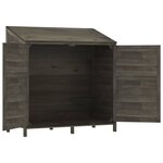 vidaXL Remise de jardin Anthracite 102x52x112 cm Bois de sapin solide