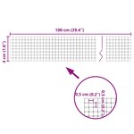 vidaXL Carreau de miroir mosaïque 3 Pièces Argent 100 x 4 cm Verre