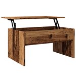 vidaXL Table basse vieux bois 80x50 5x41 5 cm bois d'ingénierie