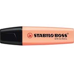Surligneur BOSS ORIGINAL Pastel Pointe Biseautée 2 - 5 mm teint de Pêche STABILO