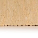 Vidaxl tapis chindi coton tissé à la main 160 x 230 cm beige