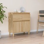 vidaXL Buffet Chêne sonoma 60x35x70 cm Bois d'ingénierie
