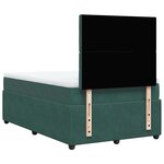 vidaXL Sommier à lattes de lit avec matelas vert foncé 120x190 cm