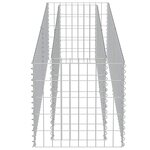 vidaXL Lit surélevé à gabion Acier galvanisé 180x50x50 cm