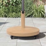 vidaXL Base de parasol extérieur Bois clair 48 x 48 x 32 cm
