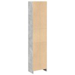 vidaXL Bibliothèque gris béton 40x24x176 cm bois d'ingénierie
