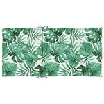 vidaXL Coussins de chaise Autre 6 Pièces Motif de feuille 100 x 50 x 3 cm