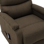 Vidaxl fauteuil marron tissu
