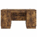 vidaXL Bureau Chêne fumé 142 5 x 50 x 75 cm Bois d'ingénierie