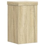 vidaXL Supports pour plantes 2 Pièces chêne sonoma bois d'ingénierie