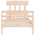 vidaXL Cadre de lit sans matelas 100x200 cm bois massif