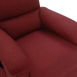 vidaXL Fauteuil de massage Rouge bordeaux Tissu