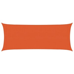 vidaXL Voile d'ombrage 160 g/m² Orange 2x5 m PEHD