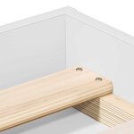 vidaXL Cadre de lit sans matelas blanc 140x200 cm