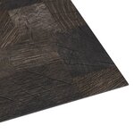 vidaXL Dalle de plancher autoadhésif PVC 5 11 m² marron structure bois