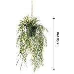 Emerald Buisson suspendu de bambou artificiel en pot 50 cm