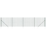 vidaXL Clôture en treillis métallique et piquet d'ancrage vert 1 6x10m