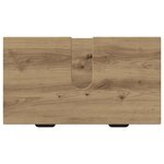 vidaXL Ensemble de mobilier de salle de bain 3 Pièces chêne artisanal