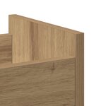 Cabinet roulant vidaXL chêne artisanal 60x22x79 cm en bois d'ingénierie