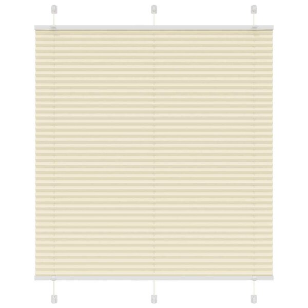 vidaXL Store plissé crème 115x150cm largeur du tissu 114 4cm polyester