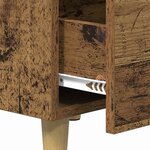 vidaXL Cabinet de chevet Bois ancien 40 x 40 x 66 cm Bois d'ingénierie