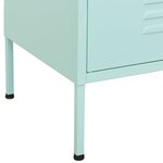 vidaXL Armoire de rangement Vert menthe 80x35x101 5 cm Acier