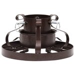 vidaXL Support de sapin de Noël Cuivre antique 29x29x15 5 cm