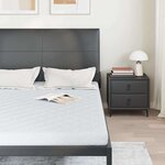 vidaXL Matelas avec Couche de Coco Blanc 200 x 140 cm Mousse PU