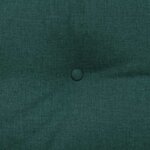 vidaXL Coussin de Dos Vert foncé 160 x 24 x 50 cm tissu