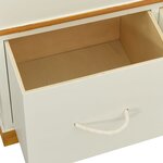 Banc banquette d'entrée de rangement à chaussures 100 x 35 x 45 cm bois de paulownia massif 02_0021253
