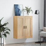 vidaXL Armoire murale chêne sonoma 69 5x34x90 cm bois d'ingénierie