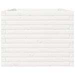 vidaXL Jardinière blanc 90x60x49 5 cm bois de pin massif
