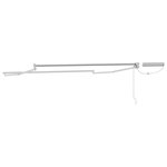 vidaXL Cadre de store rétractable électrique Blanc 3 5 x 2 5 m Acier