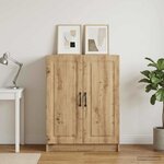 vidaXL Buffet Chêne artisanal 66 x 34 5 x 87 cm Bois d'ingénierie