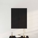 vidaXL Meuble mural Chêne noir 69 5 x 34 x 180 cm Bois d'ingénierie
