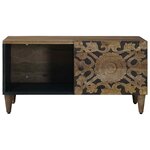 vidaXL Table basse Marron 80 x 50 x 40 cm Bois de mangue massif