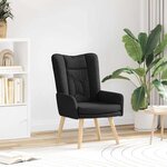 vidaXL Fauteuil relaxant Noir 63 x 67 x 94 cm tissu