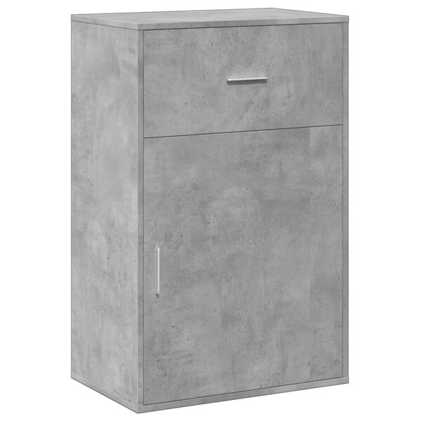 vidaXL Armoire de rangement gris béton 56 5x39x90 cm bois d'ingénierie