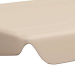 vidaXL Toit de rechange de balançoire beige 150/130x105/70 cm